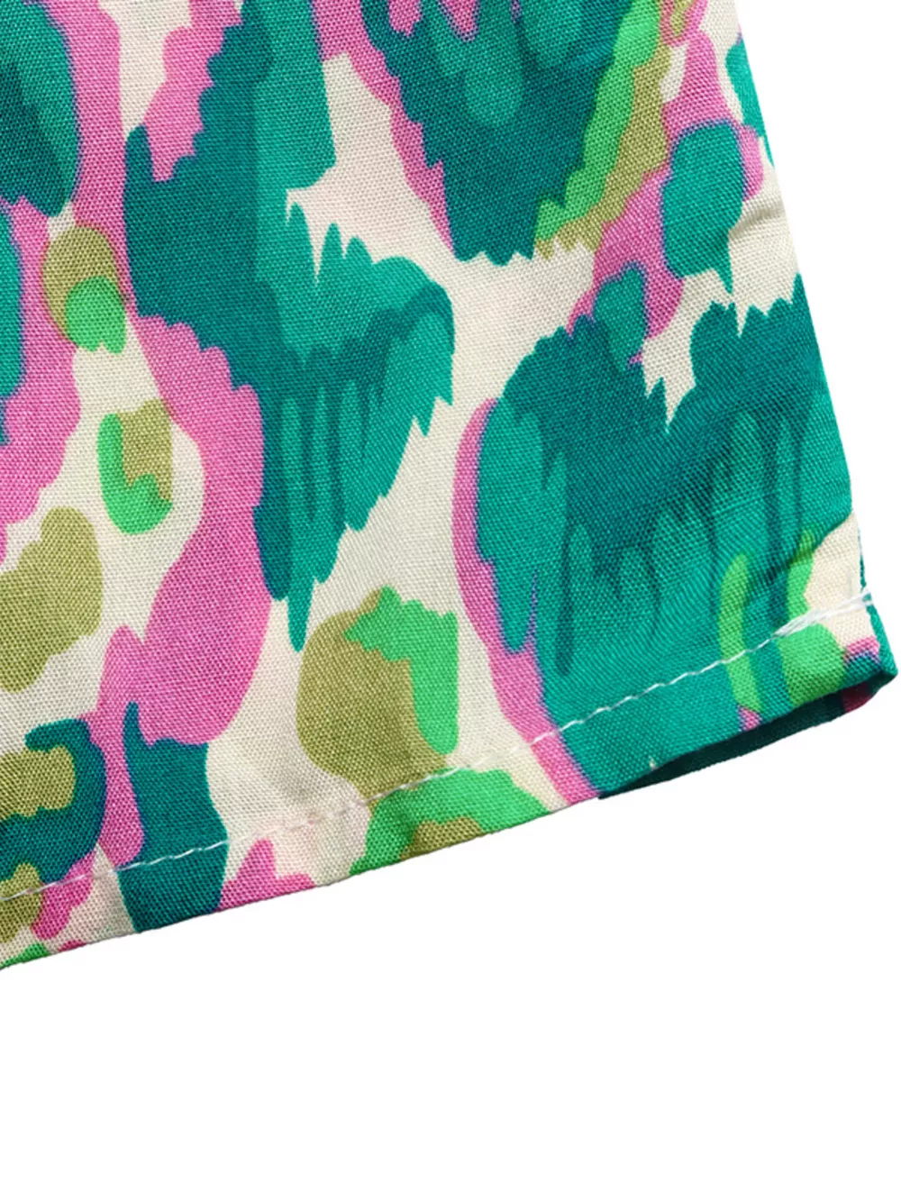 Printed V-Neck Flounce Sleeve Dress, image 9