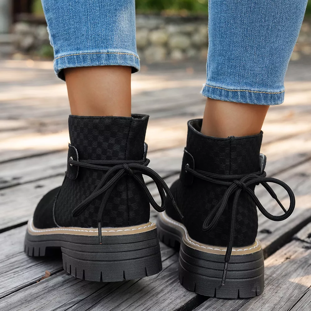 Round Toe Platform Boots, image 5