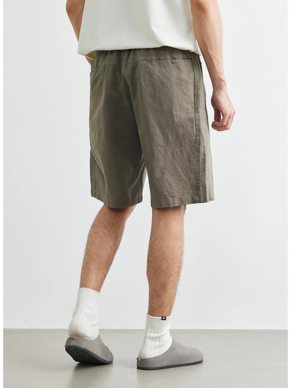 Men's Plus Size Drawstring Pocketed Shorts, image 3