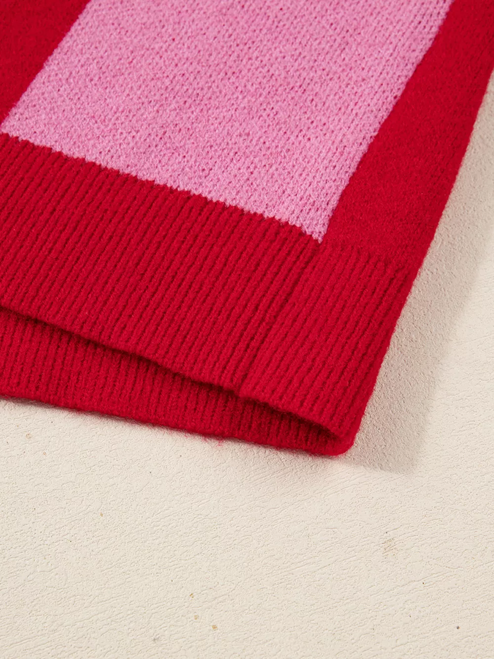 Checkerboard Knit Button-Down Cardigan, image 7
