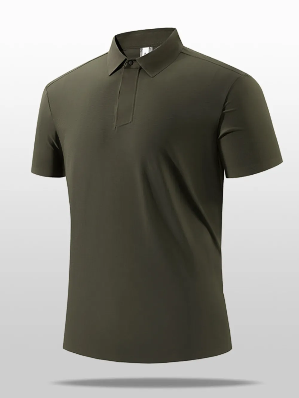 Men's Plus Size Collared Neck Short Sleeve Polo