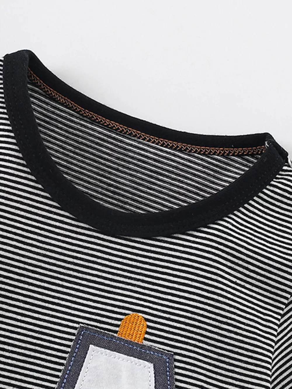 Children's Cartoon Excavator Striped T-Shirt, image 5