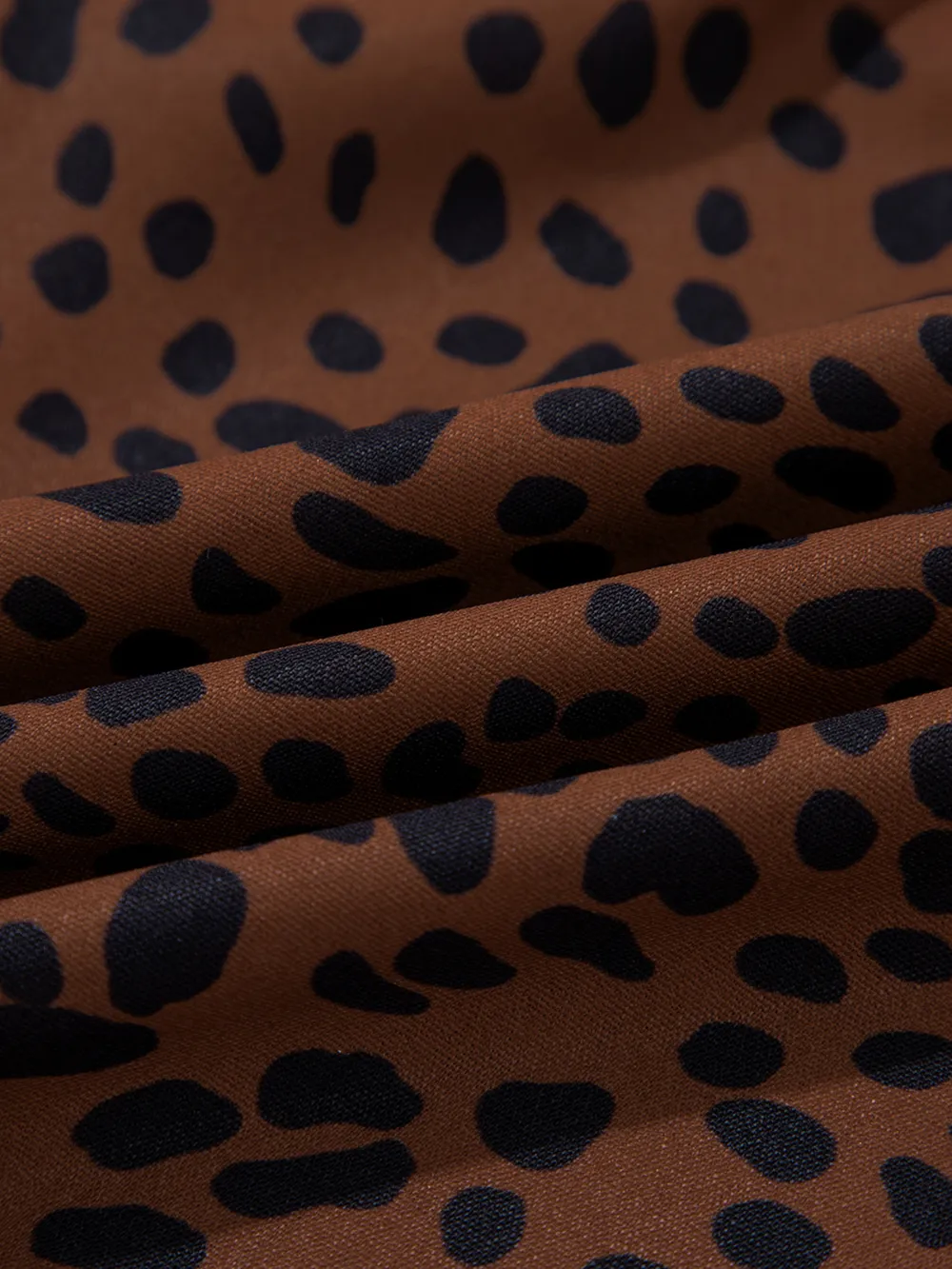 Leopard Print Ruffled Puff Sleeve Blouse, image 4