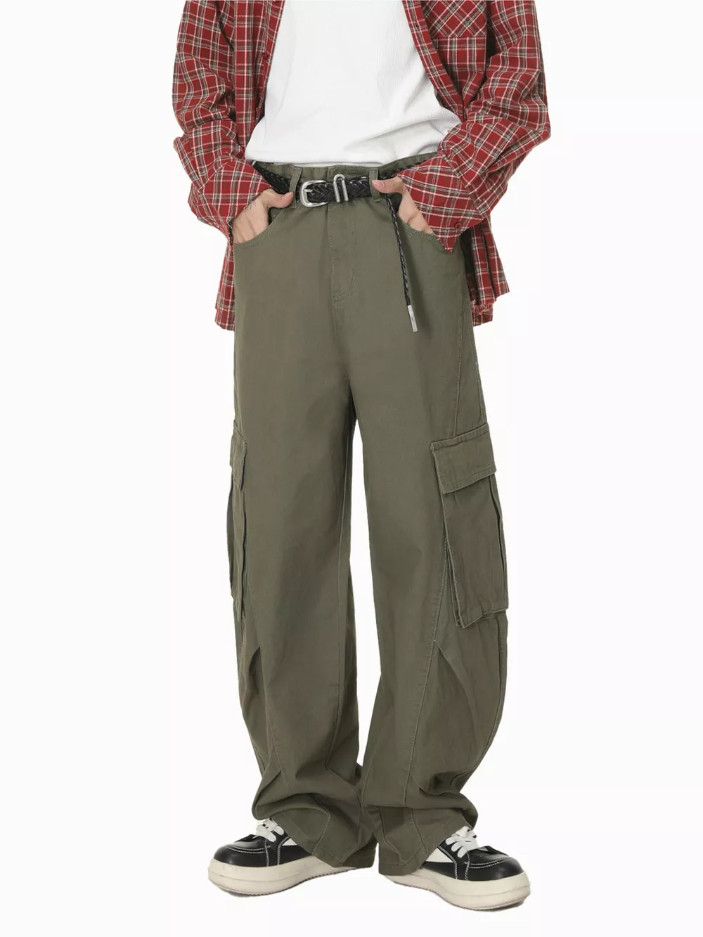 Men's Loose-Fit Cargo Jeans, image 9
