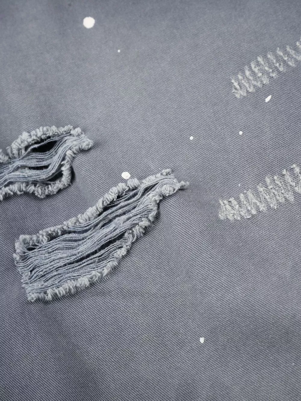 Men's Distressed Wide-Leg Denim Capris, image 5