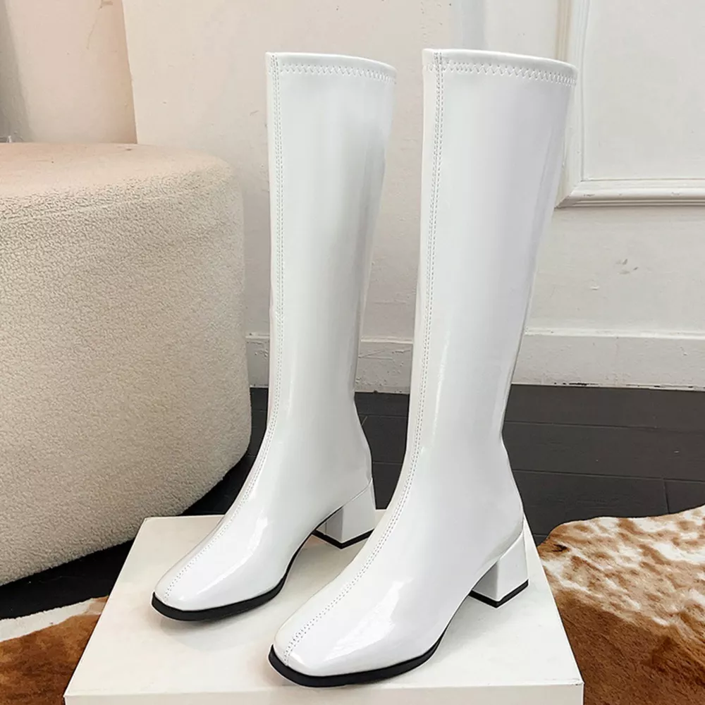 Square Toe Block Heels Boots, image 15
