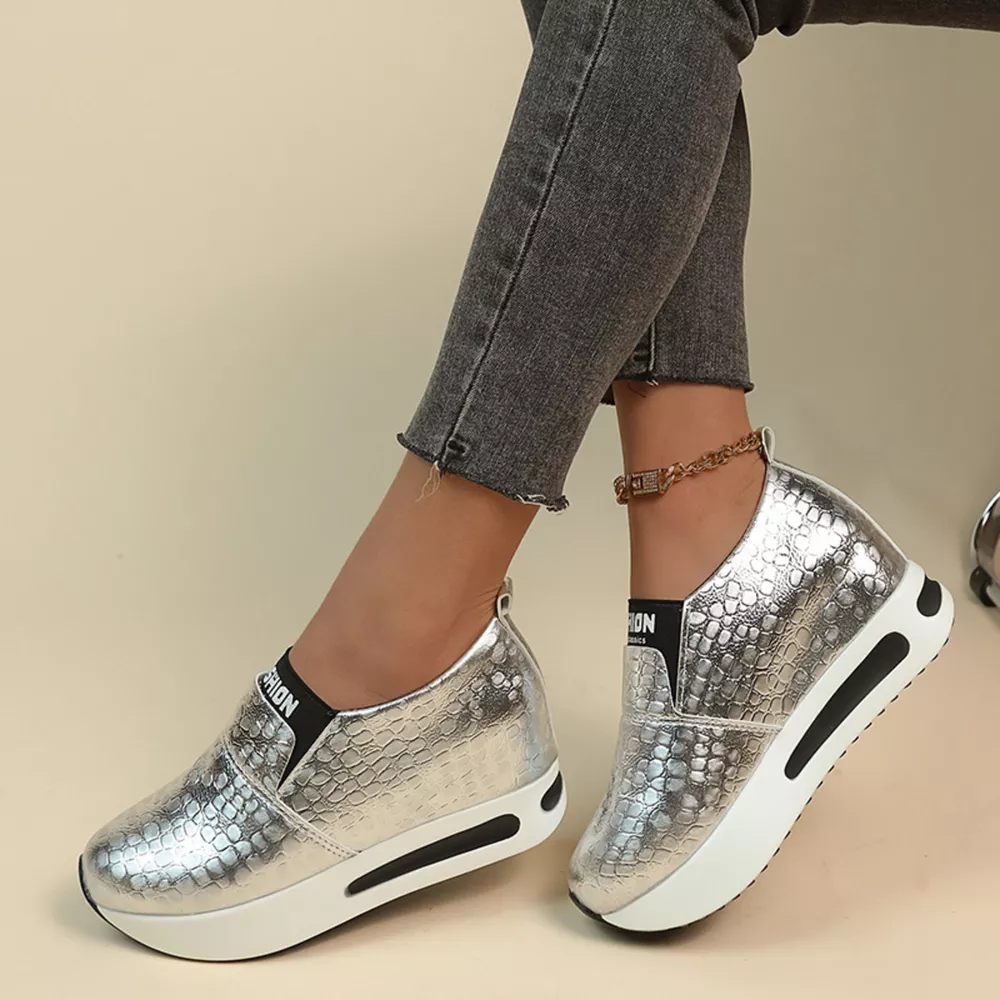 Round Toe Platform Slip-Ons, image 4