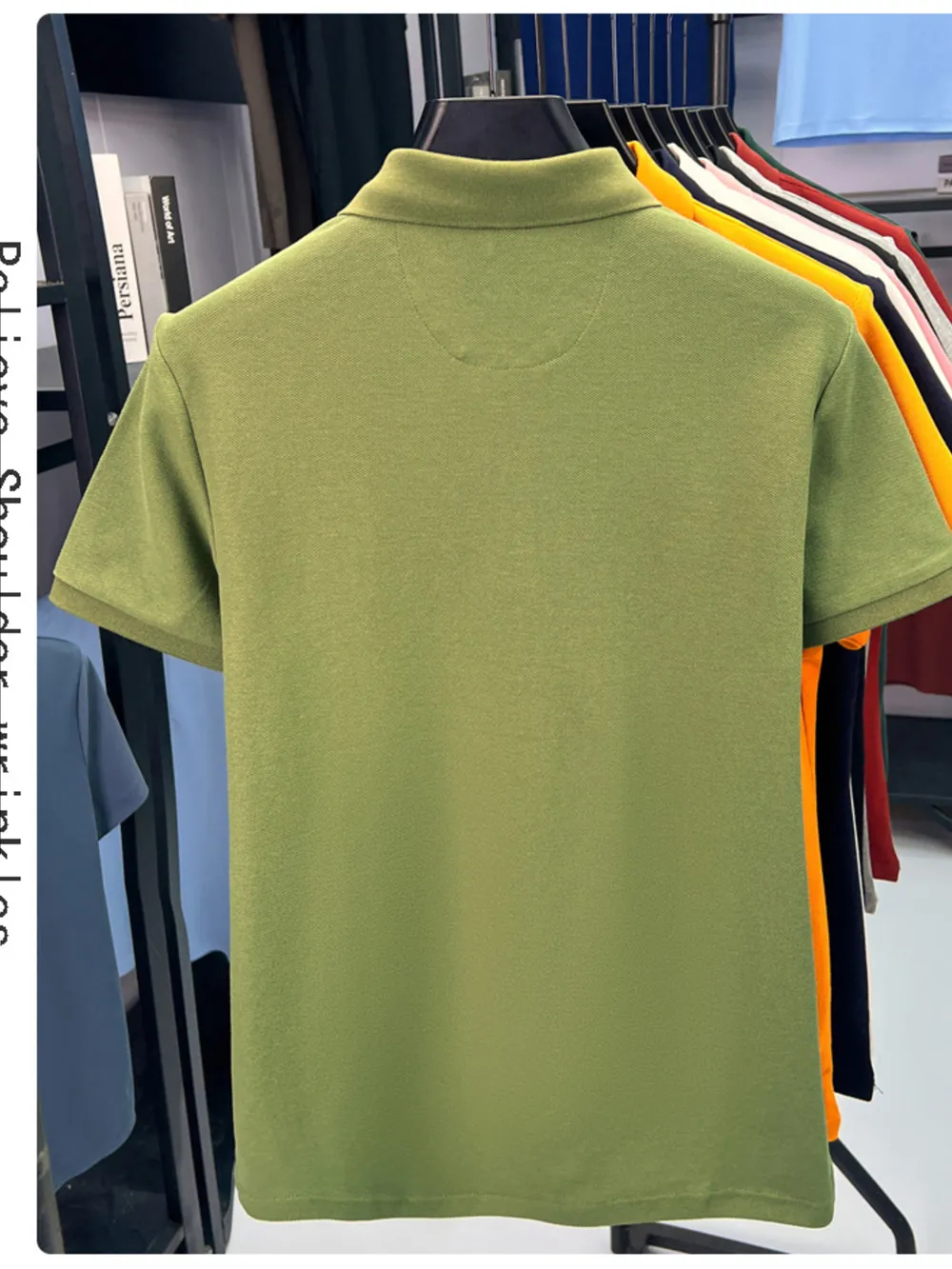 Men's Plus Size Collared Neck Short Sleeve Polo, image 3