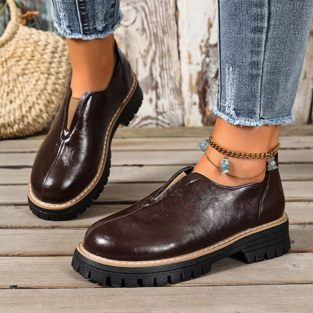 Round Toe Slip-On Loafers, image 6