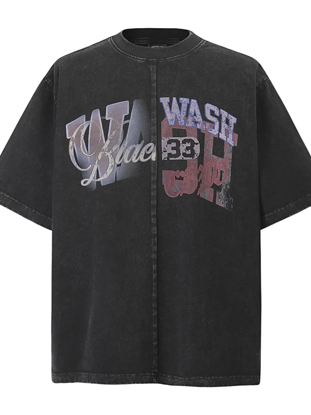 Men's Vintage Washed Letter Graphic T-Shirt