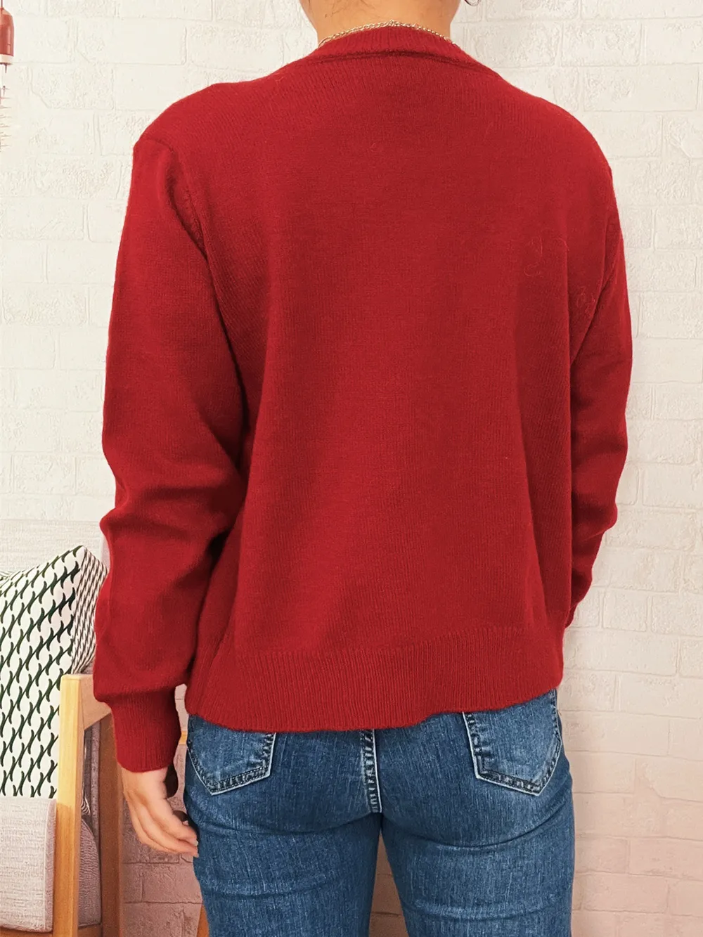 Button-Up Long Sleeve Cardigan, image 11