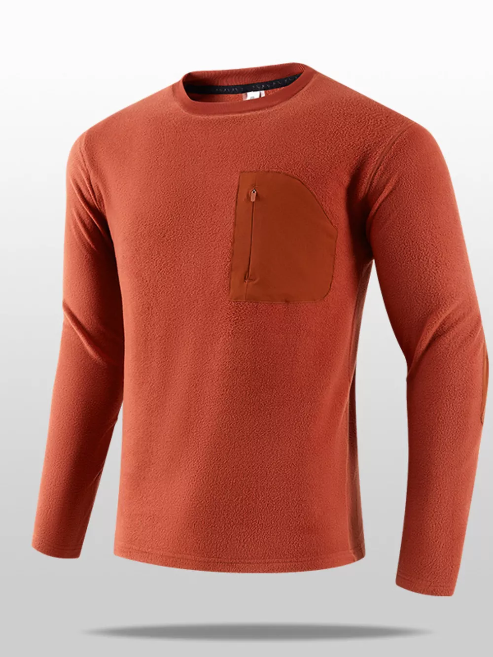 Men's Plus Size Long Sleeve Pocket T-Shirt, image 5