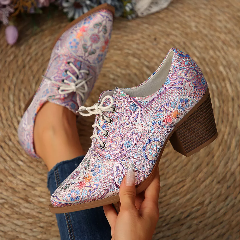 Point Toe Block Heels Ankle Boots, image 13