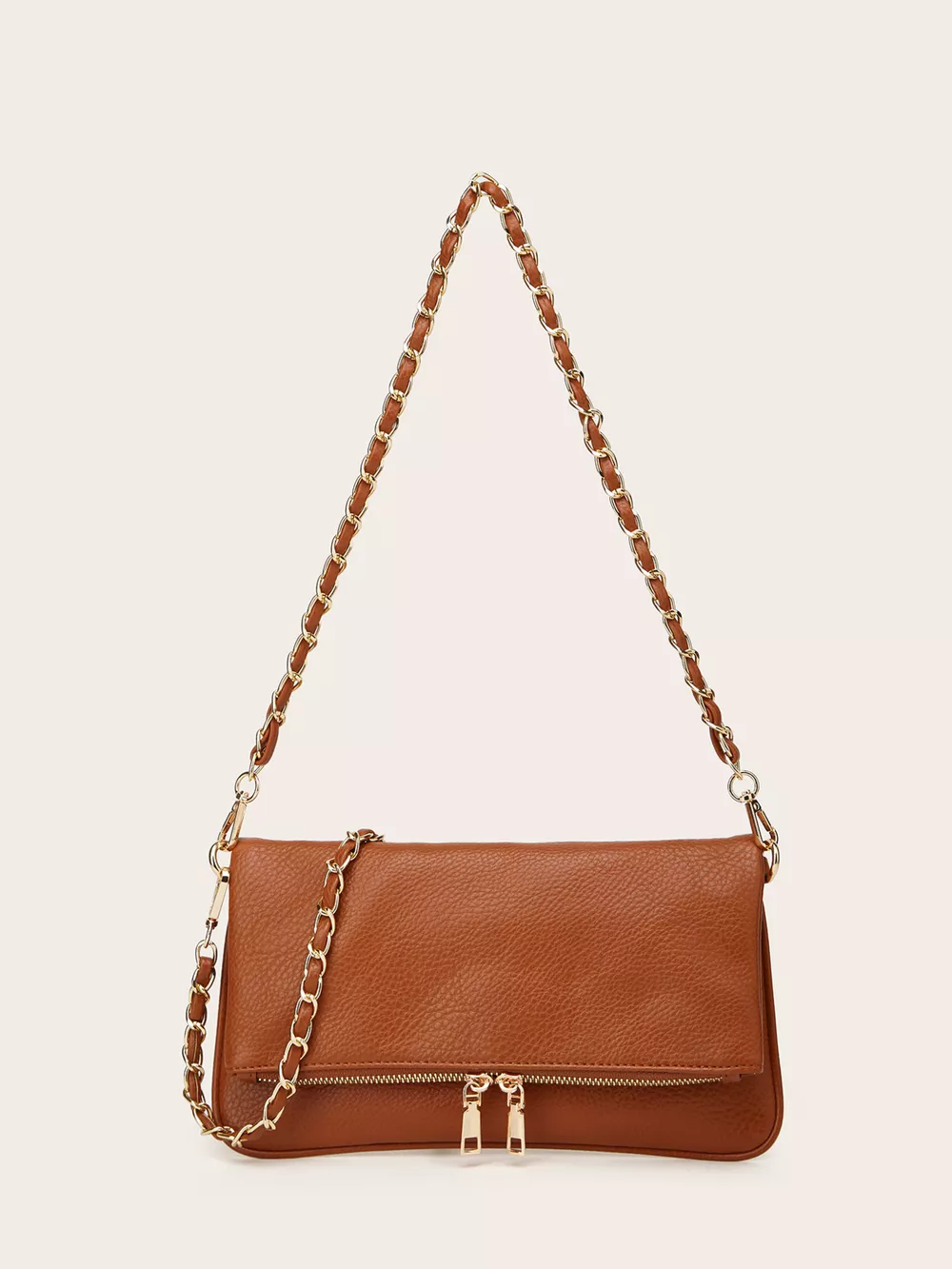PU Leather Chain Strap Shoulder Bag, image 11