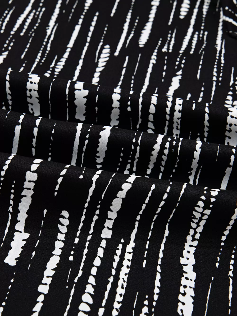 Abstract Printed Notched Long Sleeve Blouse, image 5