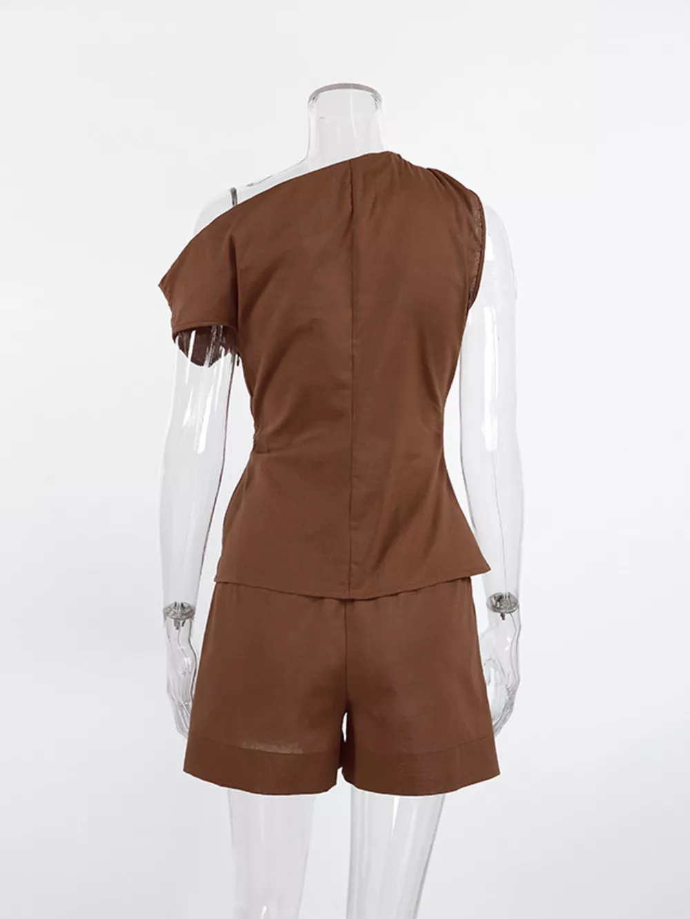 One-Shoulder Top and Shorts Set, image 11