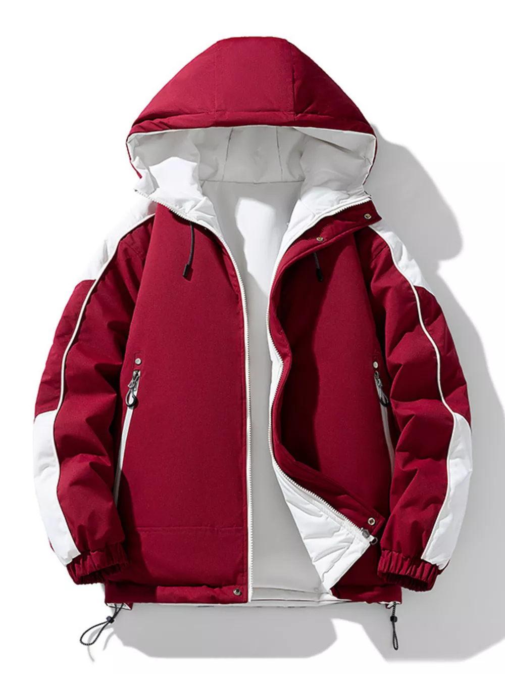 Men's Full Size Reversible Two-Tone Hooded Jacket Plus Size, image 4