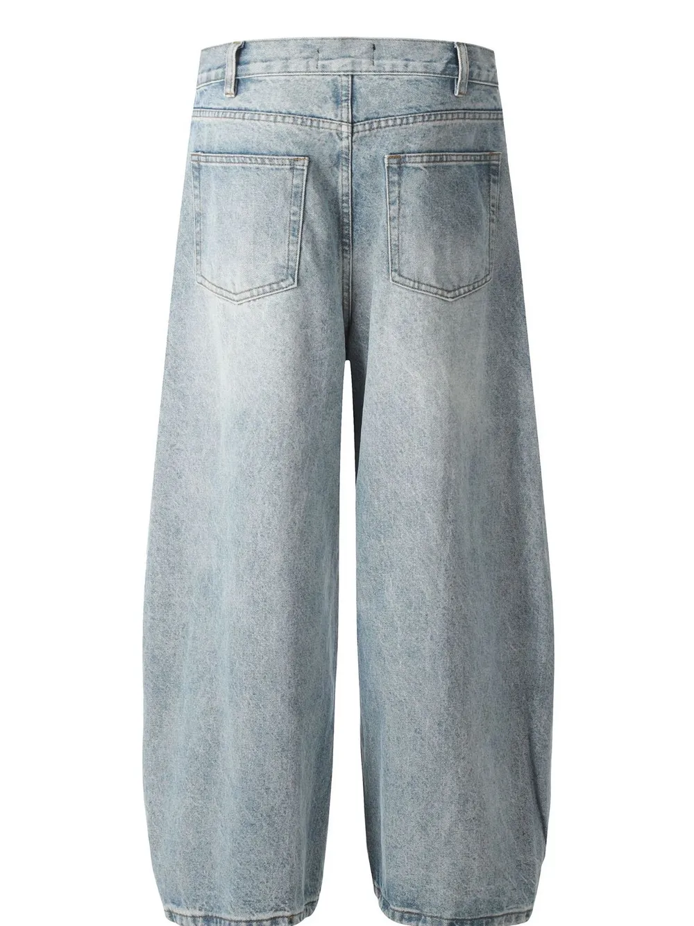 Men's Washed Relaxed Fit Baggy Jeans, image 3