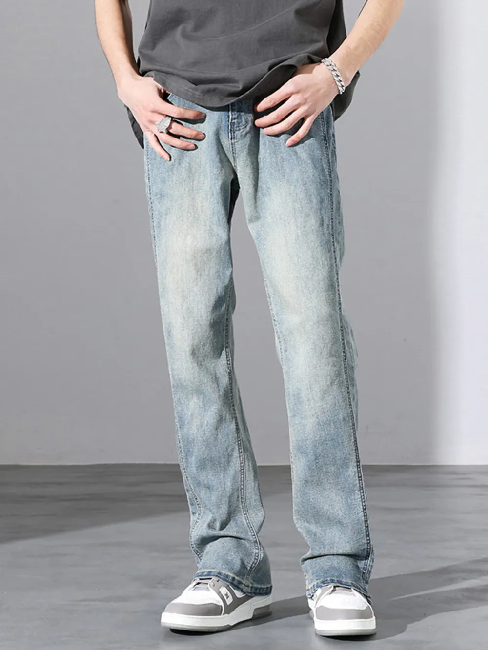 Men's Full Size Straight Leg Jeans Plus Size, image 5