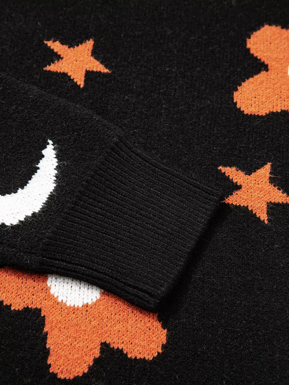 Halloween Gothic Pattern Long Sleeve Sweater, image 7