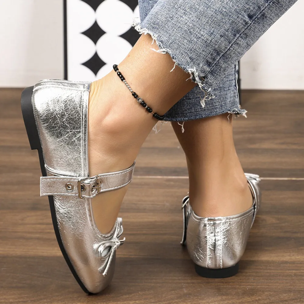 Square Toe Flats Slip-Ons, image 4