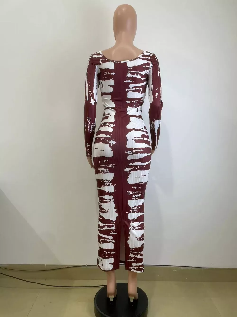 Tie-Dye Long Sleeve Maxi Dress, image 8
