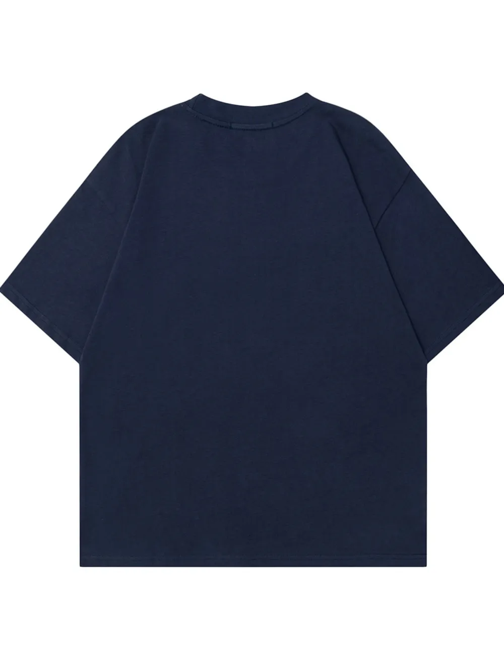 Men's Letter Round Neck Oversized T-Shirt, image 6