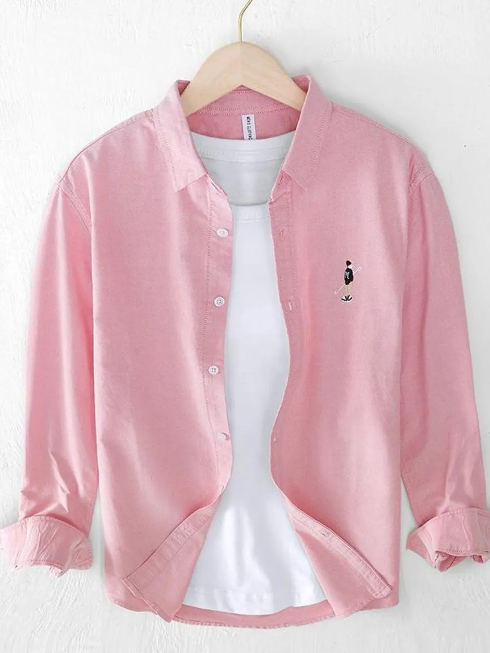 Men's Button Up Long Sleeve Shirt, image 8