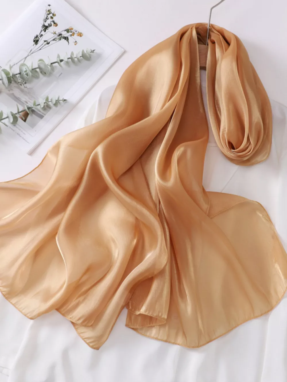 Solid Color Organza Scarf, image 7