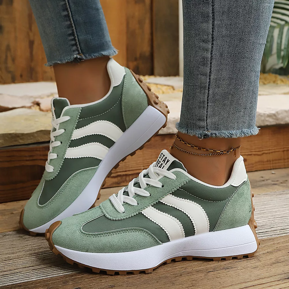 Round Toe Lace Up Sneakers, image 8