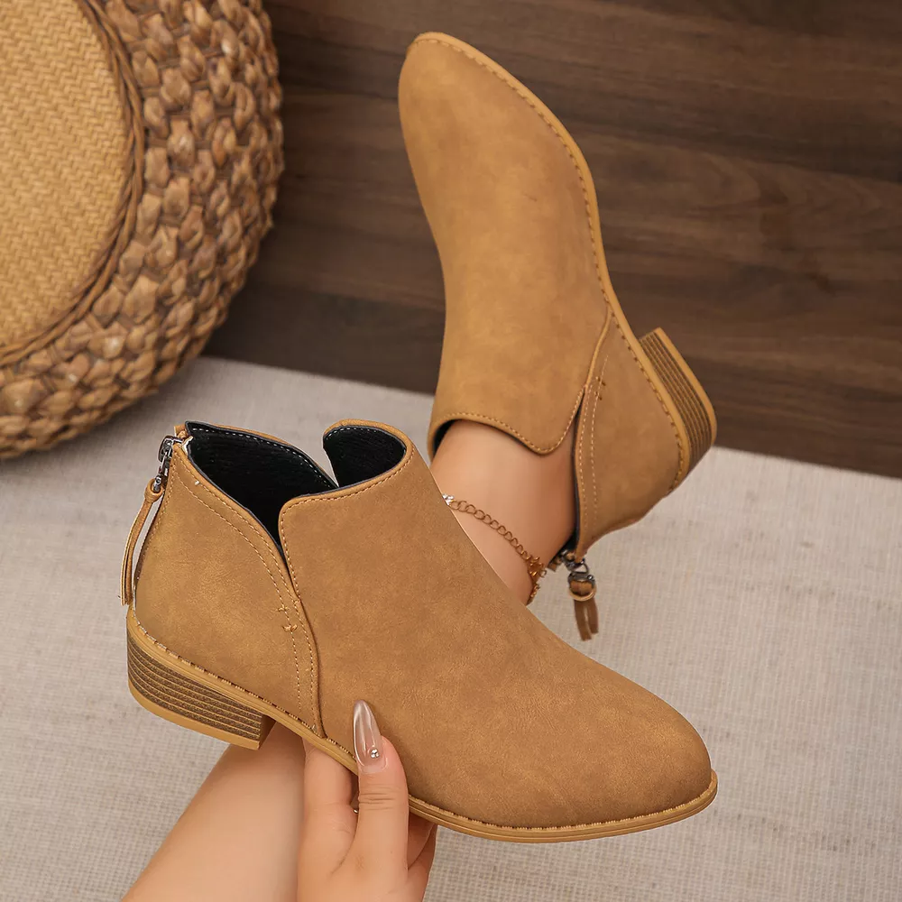 Point Toe Block Heels Boots, image 5