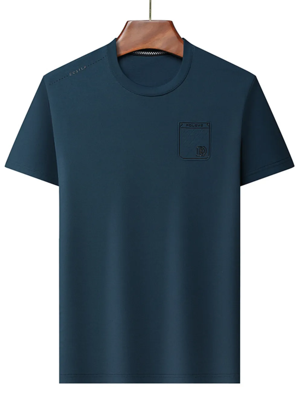Men's Plus Size Round Neck Short Sleeve T-Shirt, image 3
