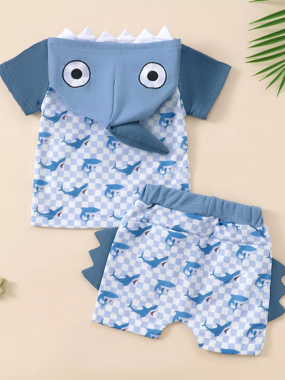 Children‘s Shark Hoodie & Shorts Set, image 7