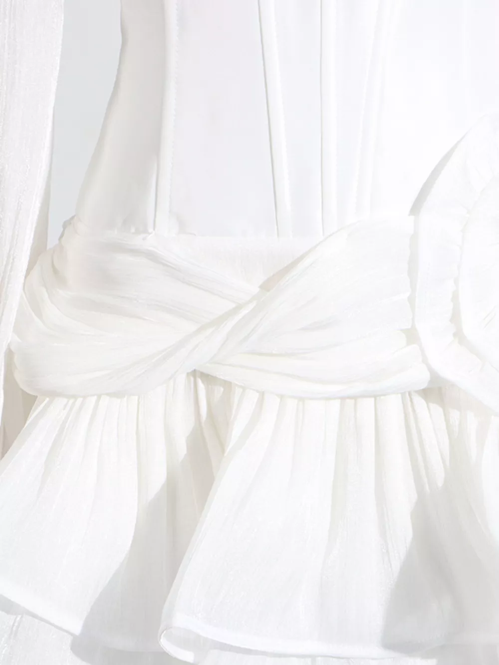 Ruffle Balloon Sleeve Mini Dress, image 15