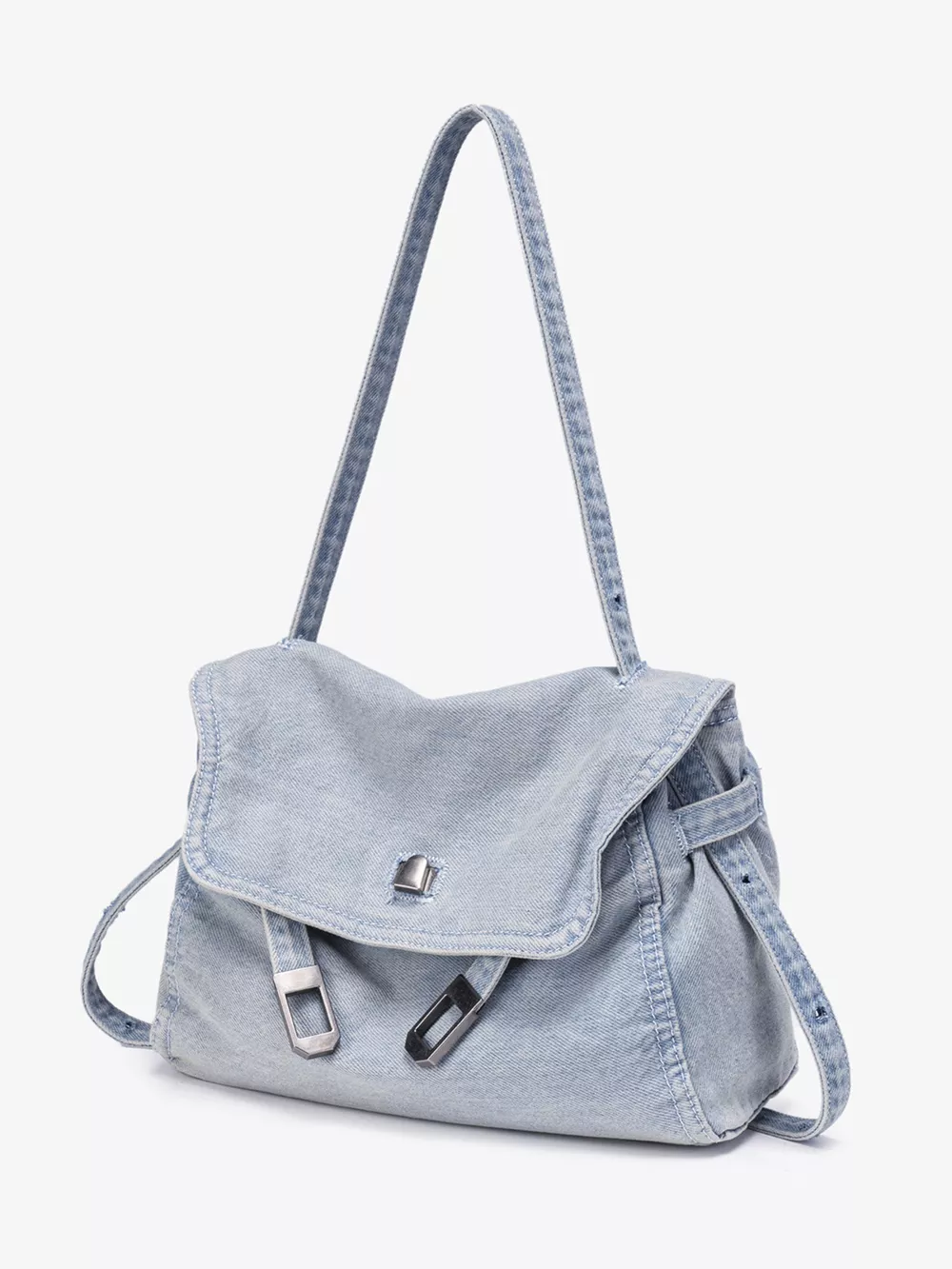 Vintage Denim Shoulder Bag, image 5