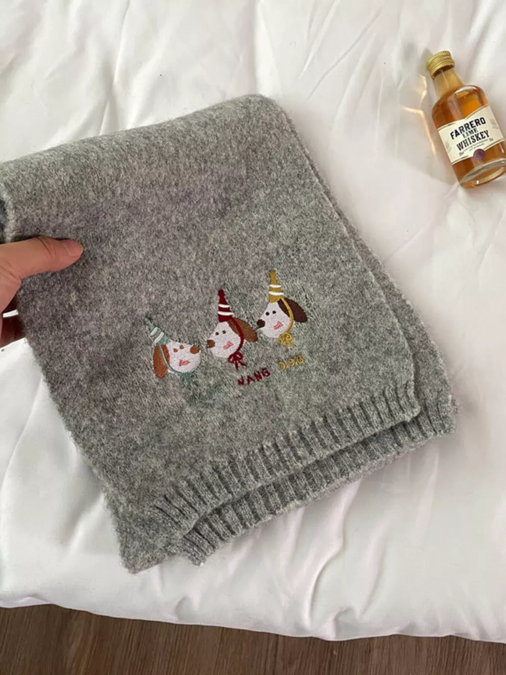 Embroidered Dog Plush Scarf, image 7