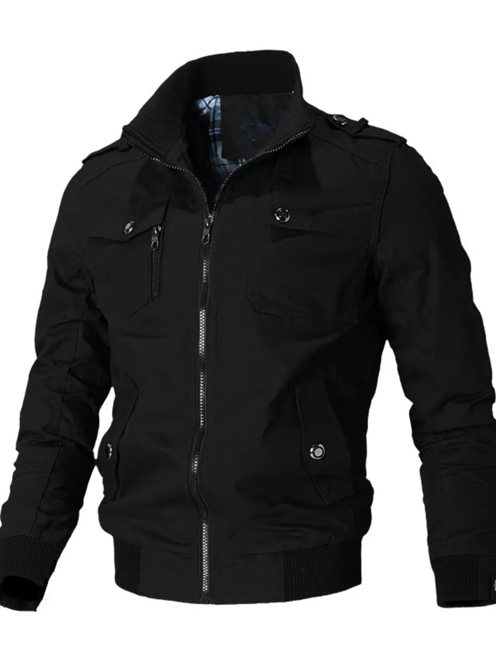 Men's Plus Size Casual Zip Up Lightweight Jacket