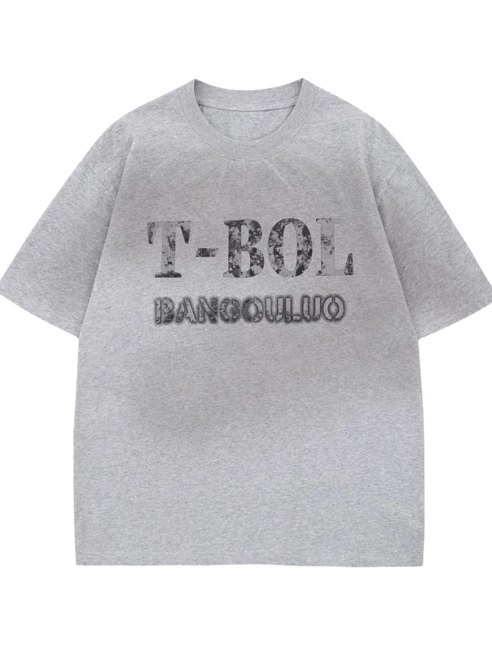 Men's Letter Graphic Round Neck Short Sleeve T-Shirt, image 2