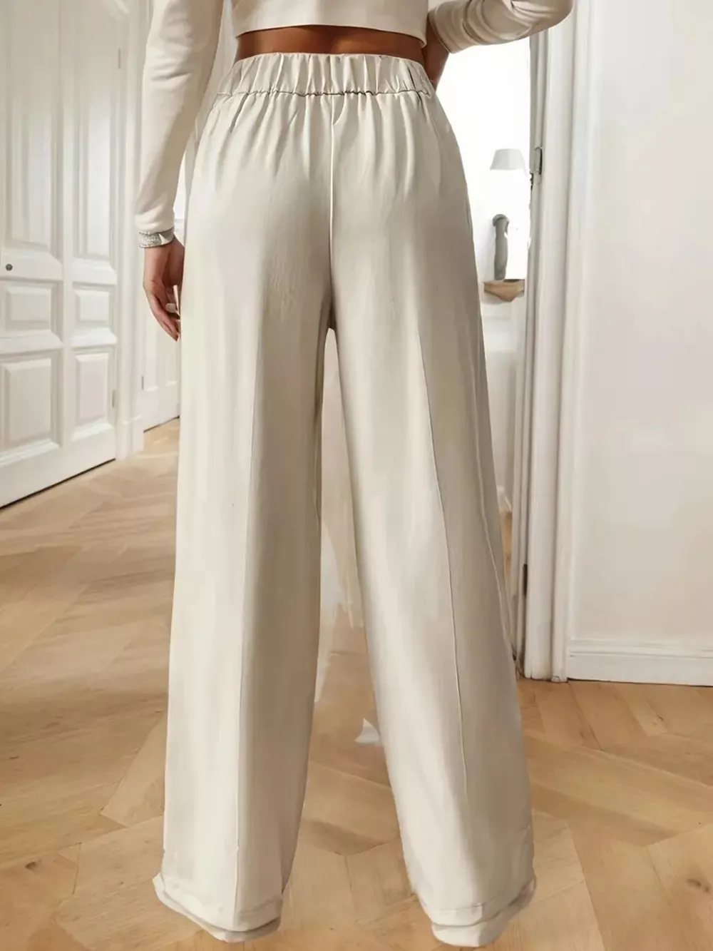 Full Size High-Waisted Wide-Leg Pants Plus Size, image 4