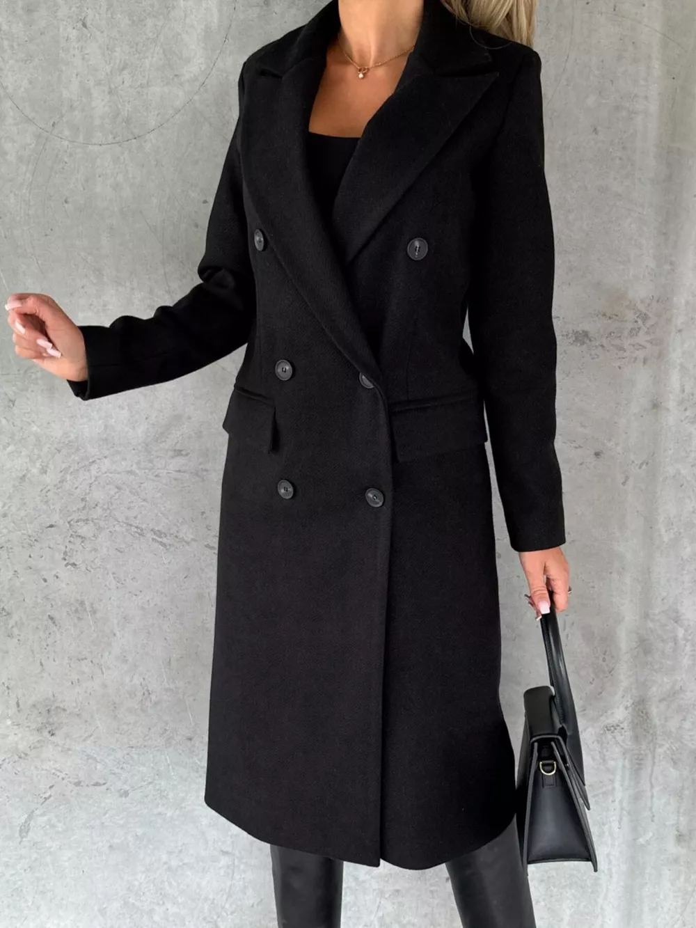 Double-Breasted Longline Coat, image 13