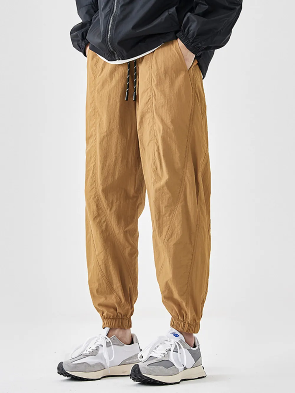 Men's Plus Size Drawstring Loose Fit Joggers, image 6