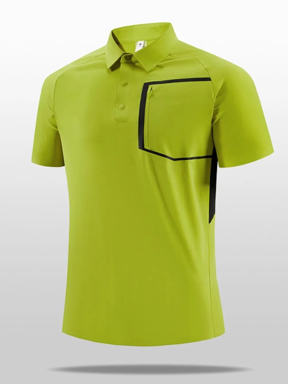 Men's Plus Size Button Detail Short Sleeve Polo, image 2