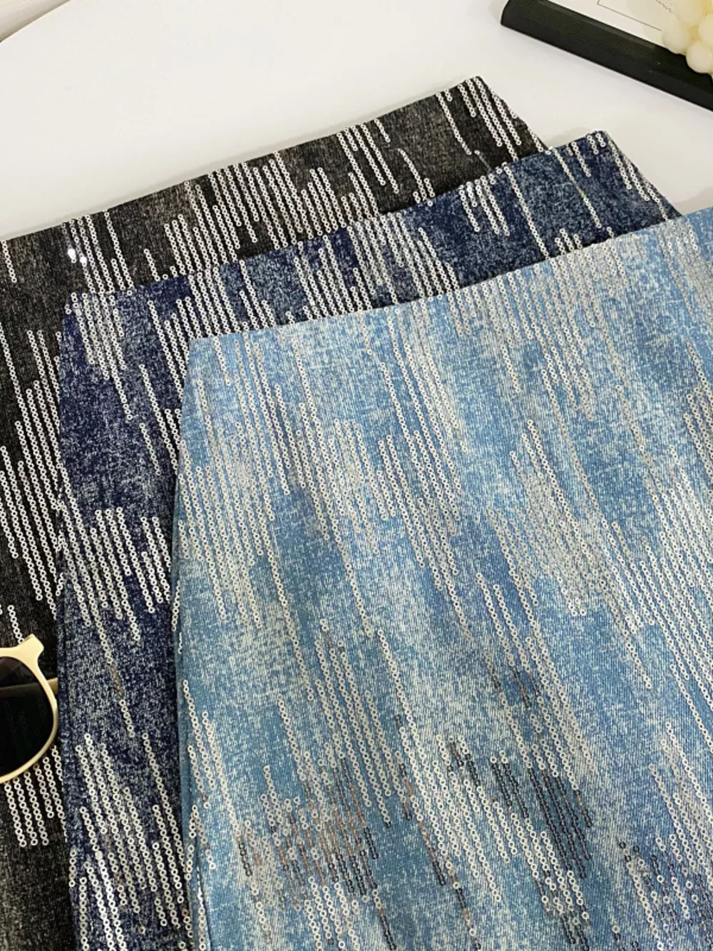 Sequin Mini Skirt, image 3