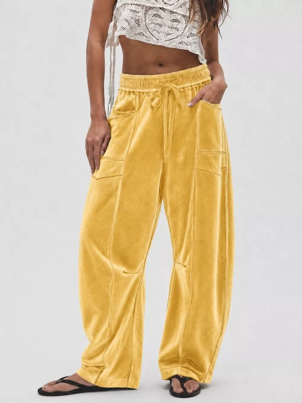 Velvet Wide-Leg Pants, image 10