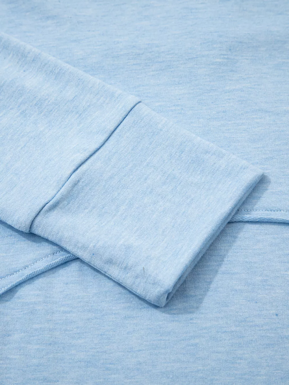 Notched Terry Long Sleeve Top, image 5