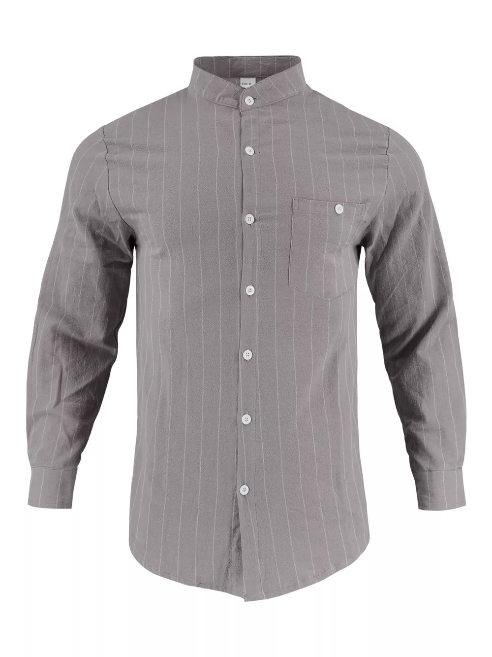 Men's Full Size Striped Button Up Shirt Plus Size, image 6