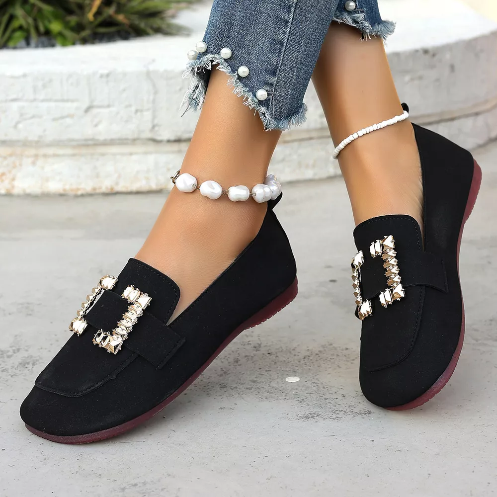 Decor Buckle Round Toe Slip-On, image 3