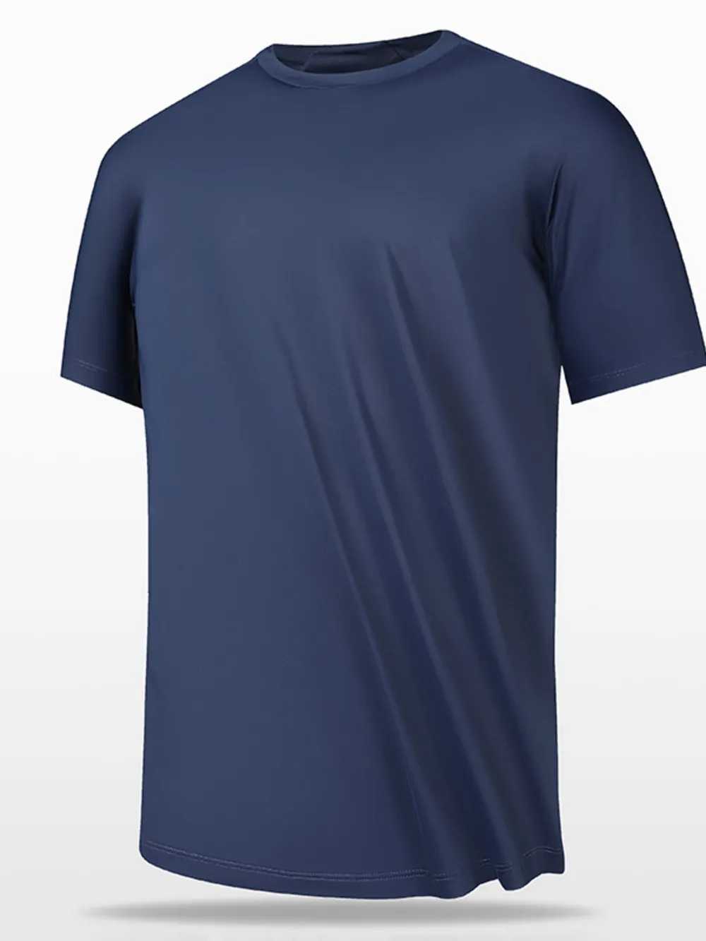 Men's Plus Size Round Neck Short Sleeve T-Shirt, image 3