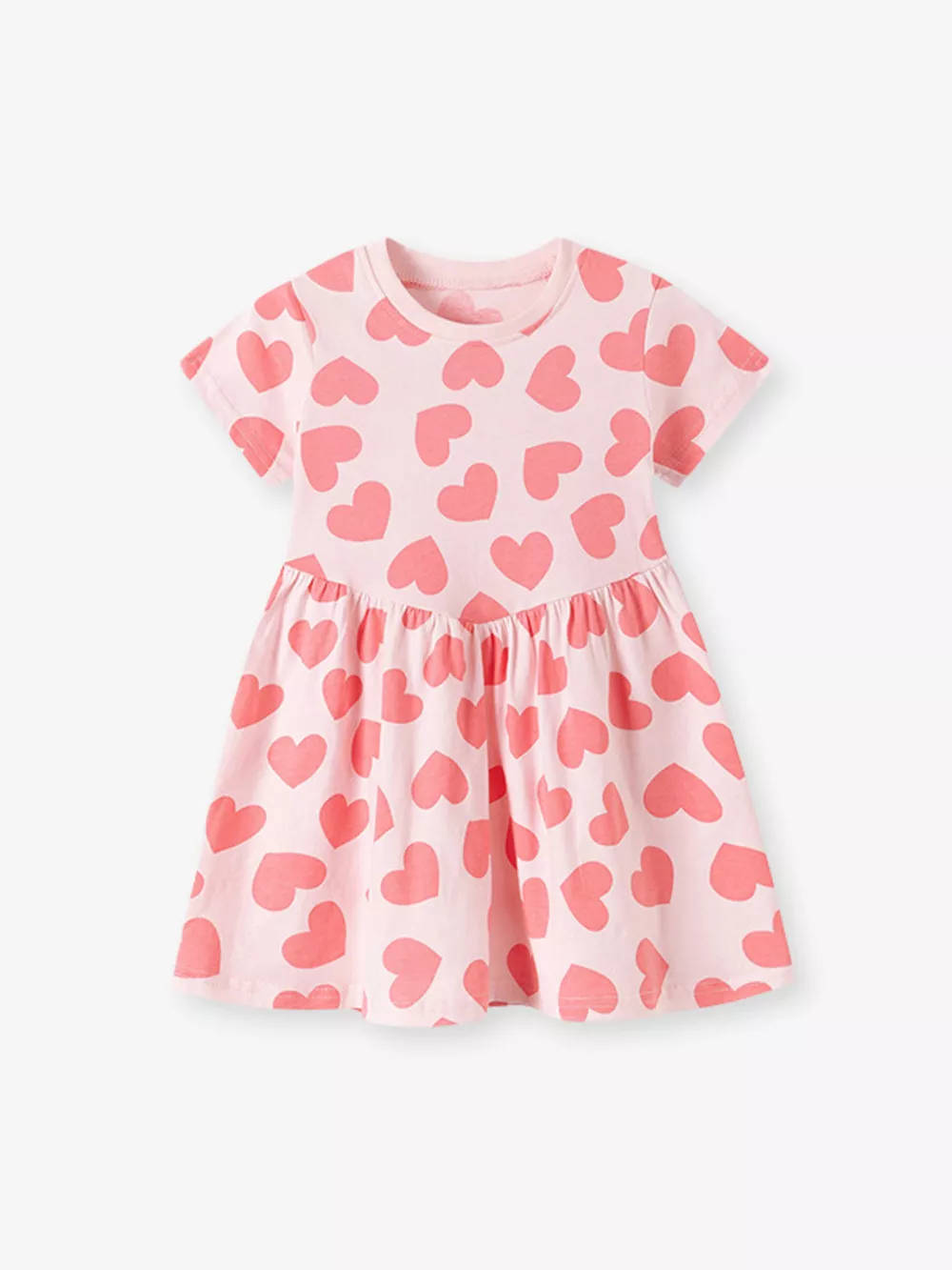 Children's Heart Print Casual Dress, image 3