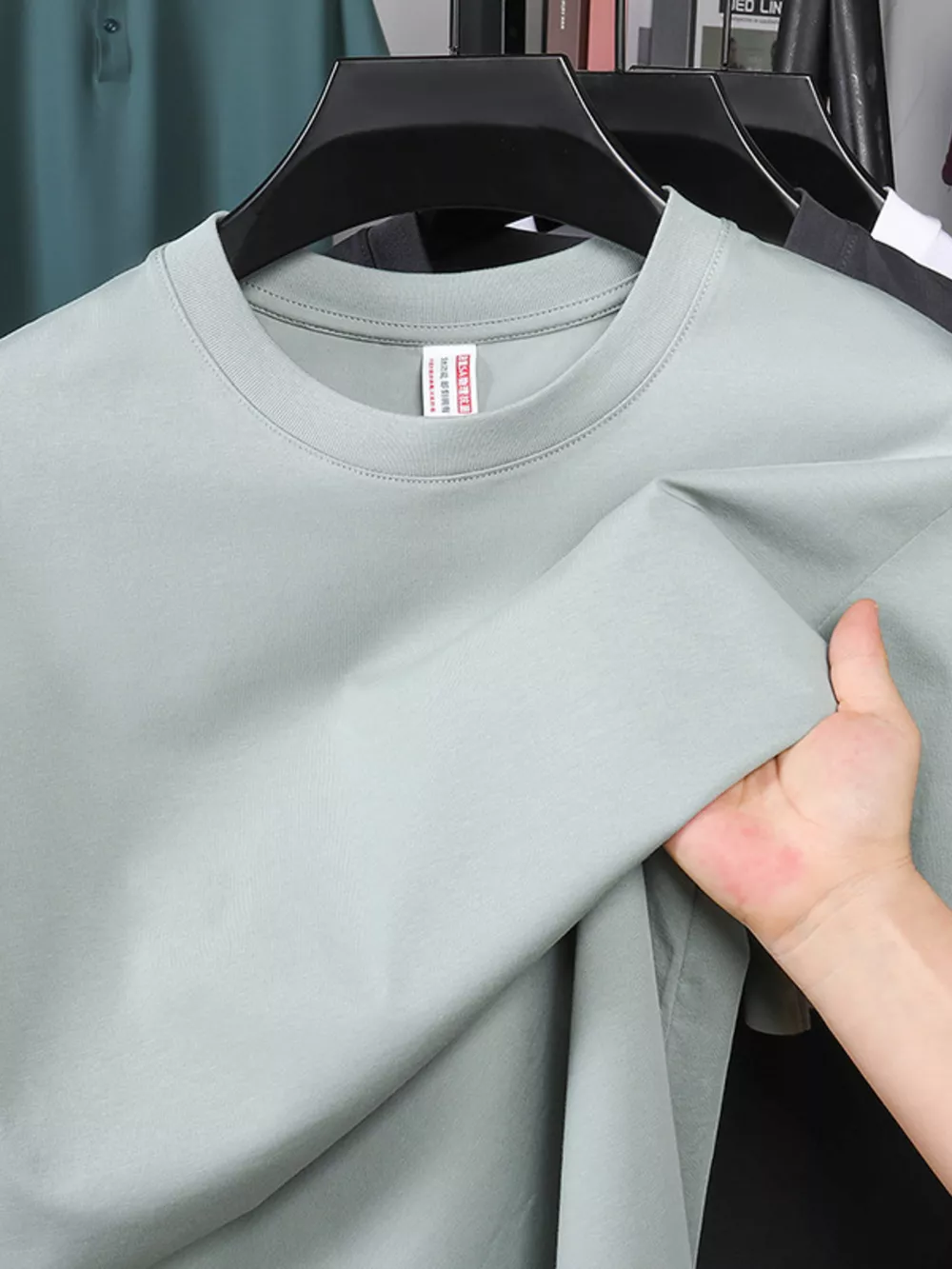Men's Plus Size Round Neck Half Sleeve T-Shirt, image 7